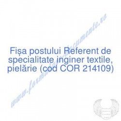 Referent de specialitate...