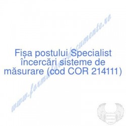 Specialist încercări...