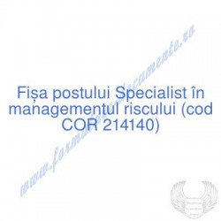 Specialist în managementul...