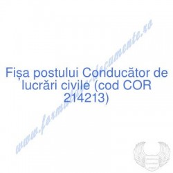 Conducător de lucrări...