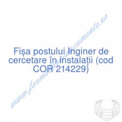 Inginer de cercetare în...