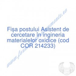 Asistent de cercetare în...