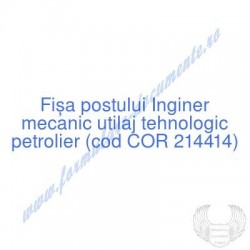 Inginer mecanic utilaj...