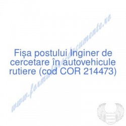 Inginer de cercetare în...
