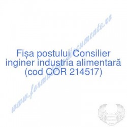 Consilier inginer industria...