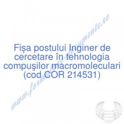 Inginer de cercetare în...