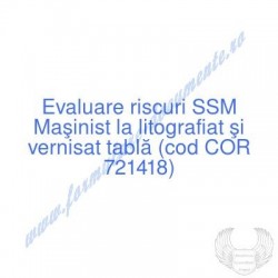 Maşinist la litografiat şi...