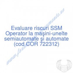 Operator la maşini-unelte...