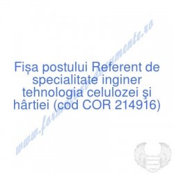 Referent de specialitate...