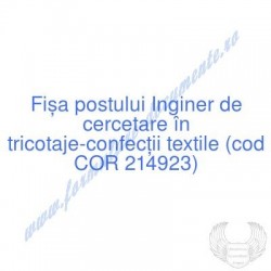 Inginer de cercetare în...