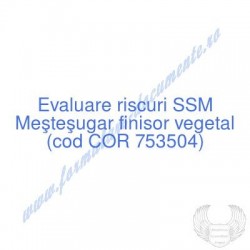 Meşteşugar finisor vegetal...