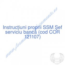 Şef serviciu bancă (cod COR...