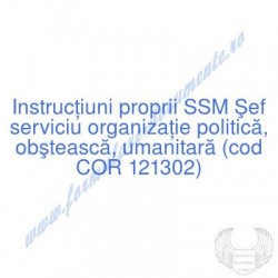 Şef serviciu organizaţie...