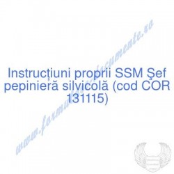 Şef pepinieră silvicolă...