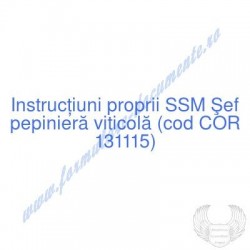Şef pepinieră viticolă (cod...