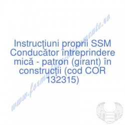 Conducător întreprindere...
