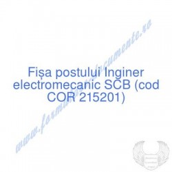 Inginer electromecanic SCB...