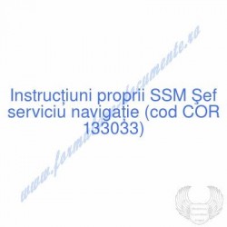 Şef serviciu navigaţie (cod...