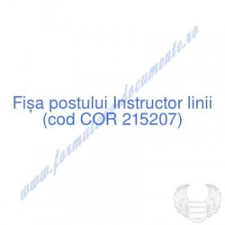 Instructor linii (cod COR...