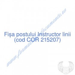 Instructor linii (cod COR...