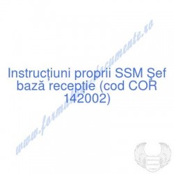Şef bază recepţie (cod COR...