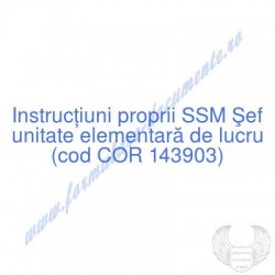 Şef unitate elementară de...