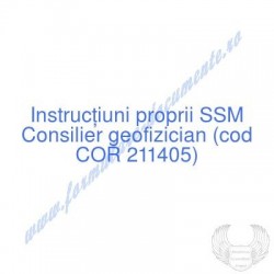 Consilier geofizician (cod...