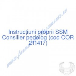 Consilier pedolog (cod COR...