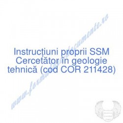 Cercetător în geologie...