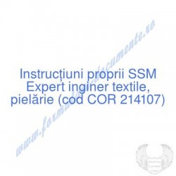 Expert inginer textile,...