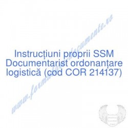 Documentarist ordonanţare...