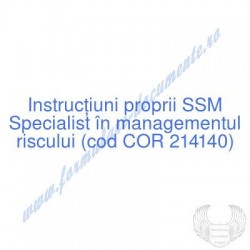 Specialist în managementul...