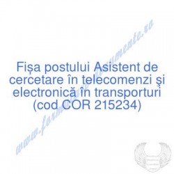 Asistent de cercetare în...