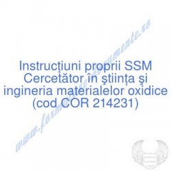 Cercetător în ştiinţa şi...