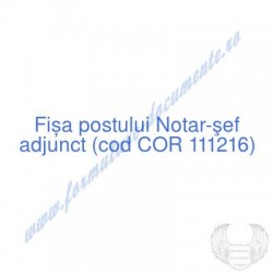 Notar-şef adjunct (cod COR...