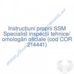 Specialist inspecţii...