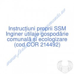 Inginer utilaje gospodărie...
