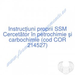 Cercetător în petrochimie...