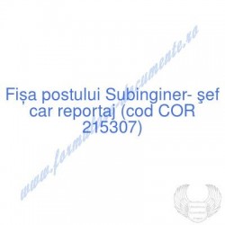 Subinginer- şef car...