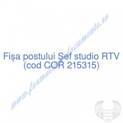 Şef studio RTV (cod COR...