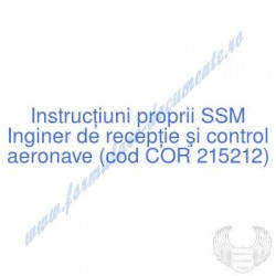 Inginer de recepţie şi...