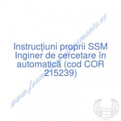 Inginer de cercetare în...