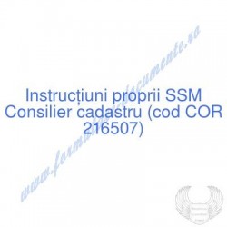 Consilier cadastru (cod COR...