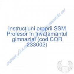 Profesor în învăţământul...