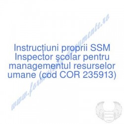 Inspector şcolar pentru...
