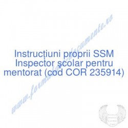 Inspector şcolar pentru...