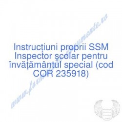 Inspector şcolar pentru...