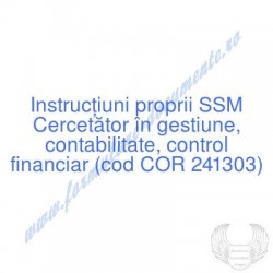 Cercetător în gestiune,...