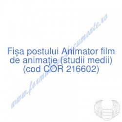 Animator film de animaţie...