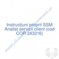 Analist servicii client...